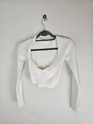 Hollister Reversible Knit Cream Top Size XS RRP £29 • $14.34
