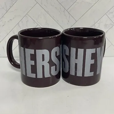 Hershey's Chocolate Vintage Coffee Mug Cup Galerie Brand Set Lot Of 2 • $14.99