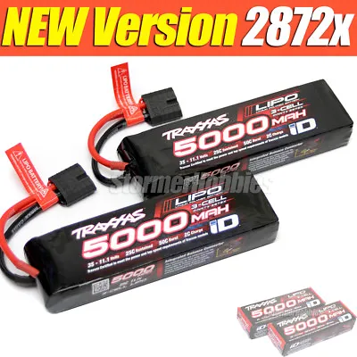 2 NEWEST VERSION Traxxas 5000mAh LiPo 11.1V 3-cell 25C Batteries TRA2872X • $139.90
