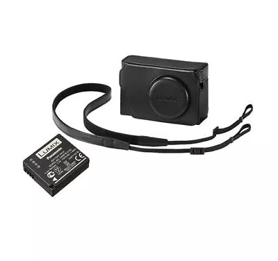 Panasonic Lumix Leather Case And Battery Kit For TZ80 - Black • £64.99