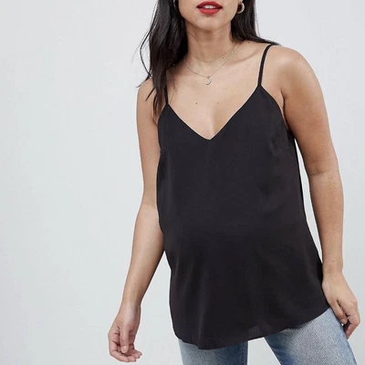 $5.50 • Buy ASOS Maternity Cami Black Size 10