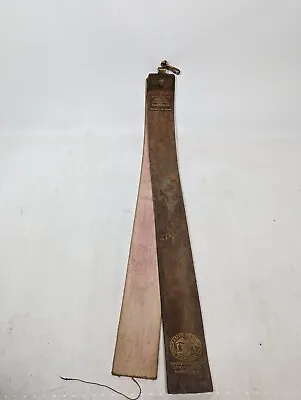 Vtg Martin J. Rubin RAZOR STROP 4601 Leather Timber Tanned Scotch Shell • $52.99