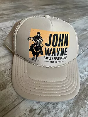 John Wayne Cancer Foundation Rope Snapback Meshback Trucker Hat Otto • $12