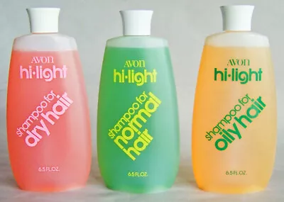 RARE Vintage Avon Hi-Light Shampoo DRY NORMAL OILY - Your Choice - 6.5 Fl. Oz. • $16.87