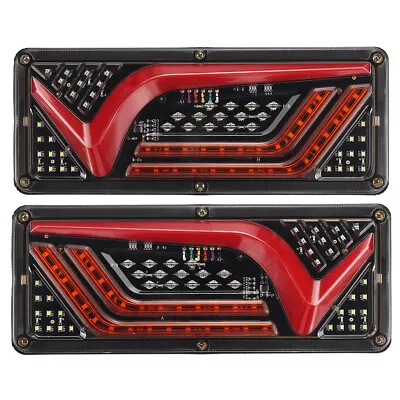 2X 67 LED Tail Lights Trailer Ute Caravan Truck Stop Indicator Rear LAMP 24V • $35.99