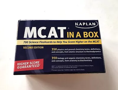 Kaplan MCAT In A Box-2nd Edition-700 Science Flashcards-Like New • $13.95