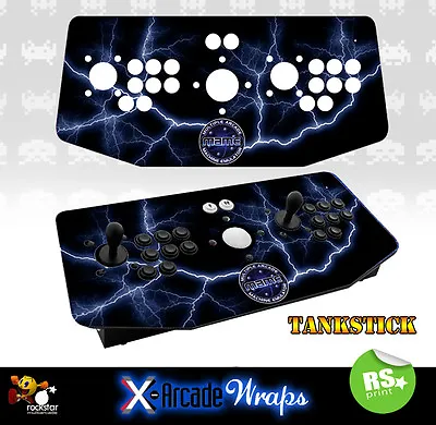 Mame V3 X Arcade Artwork Tankstick Overlay Graphic Sticker • £15.50