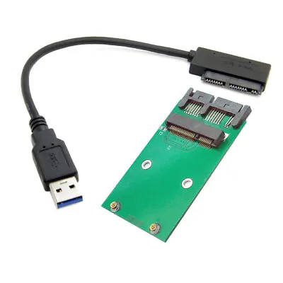 Xiwai USB 2.0 To Mini PCI-E MSATA SSD To Micro SATA 1.8  Adapter(Cards)for SSD • $12.99