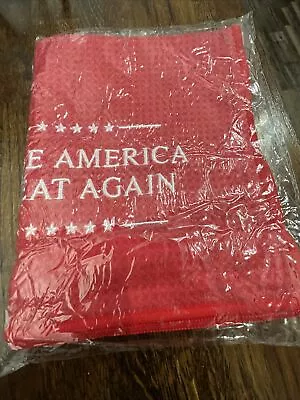 NEW! TRUMP MAKE AMERICA GREAT AGAIN MAGA GOLF BOWLING Microfiber TOWEL • $6.99
