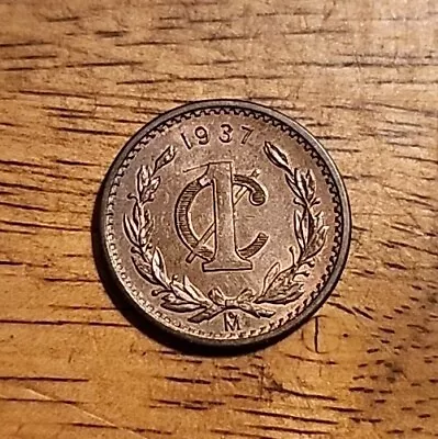 1937 Mexico 1 Centavo AU Circulated Coin  • $1.99