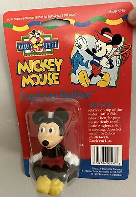 Vintage 1997 Mickey Mouse Catch’em Bobber * Zebco Model #597B * Sealed Package * • $15