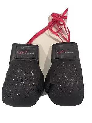 Rare Black Glitter Victoria Secret’s Boxing Gloves  Holy Grail   • $274.99