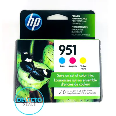 3-pack Hp Genuine 951 Color Ink Officejet Pro 8100 8610 251dw 276dw Sealed Box • $42.70