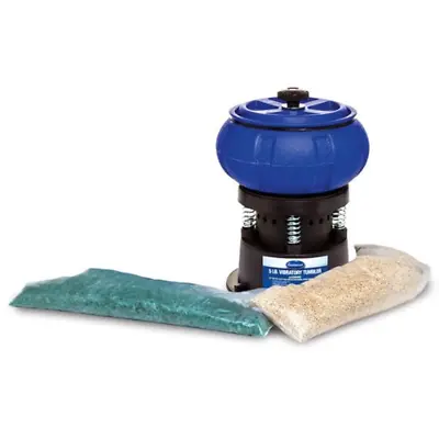 5 Lb Electric Rock Tumbler Vibratory Bowl Tumbling Machine Polishing Small Metal • $213.87