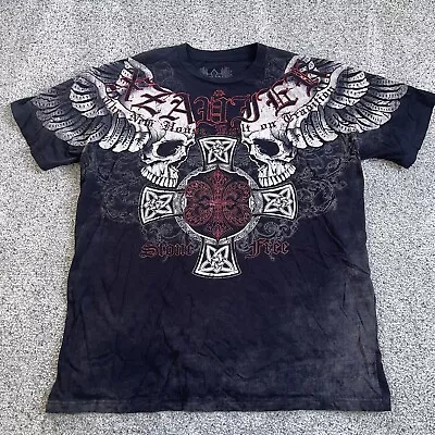 Vintage Xzavier T Shirt As Seen On Jesse Pinkman XL Skull & Wings Y2K Cyber • $70