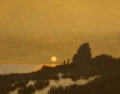 Nantucket Cape Cod Twilight Realism Landscape Art  Painting Martha’s Vineyard • $800