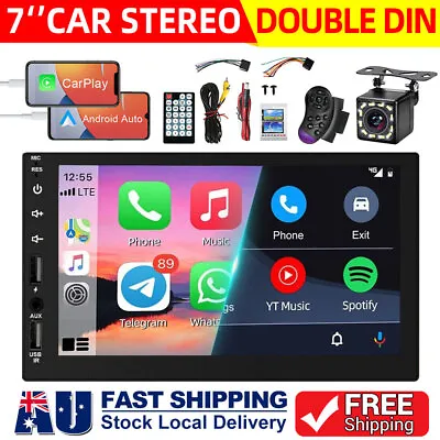 7  Android Double 2 DIN Car Stereo GPS Navi Radio Player Touch Screen Head Unit • $79.95