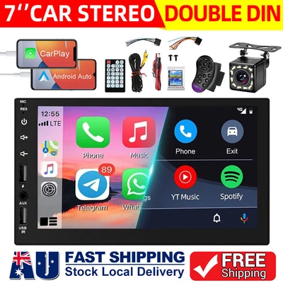 7  Android Double 2 DIN Car Stereo GPS Navi Radio Player Touch Screen Head Unit • $79.95