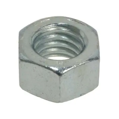 Pack Of 100 Zinc Silver Hex Nut 3/8 X 16 TPI UNC Imperial AS2465  Standard Full • $18