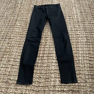 J Brand Womens Coat Steal Super Skinny Leg Jeans Black Size 27 • $23.96