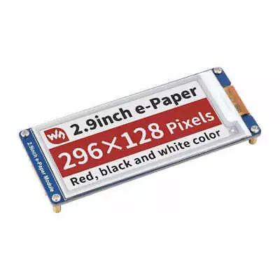 2.9 Inch E-Paper E-Ink Display Module (B) 3-Colours (Red Black And White) • $24.92