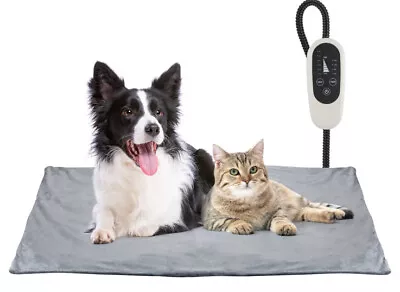 New Pre Heating Pet Pad Dog Cat Mat Warming Bed Remote Timer  Waterproof NIB • $19.75