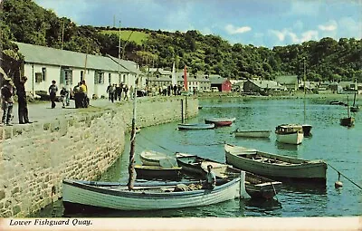 £3.99 • Buy The Quay, Lower Fishguard, Pembrokeshire. Wales Vintage Postcard 1968