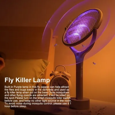 Fly Zapper Electric Fly Racket Insect Killer Bug Mosquito Swatter Bat Wasp Trap. • £10.99