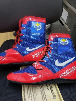 $1255 • Buy NIKE Hyperko MP Manny Pacquiao Model Size 42 Autographed Unused