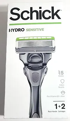 Schick HYDRO SENSITIVE Skin Men’s 5-Blade Razor With 1 Handle & 2 Cartridges • $13.99