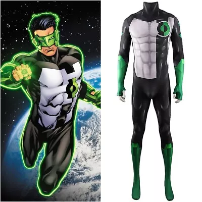 Green Lantern Kyle Rayner Costume Cosplay Bodysuit For Kids Adult Handmade • $65.89
