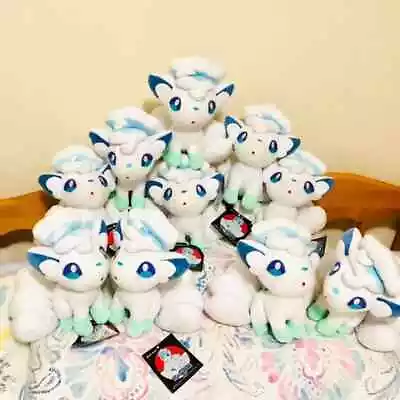 ONE Pokemon Plush Holiday Winter Fox Alola Vulpix Doll 8in Pocket Pet Christmas • $19.99