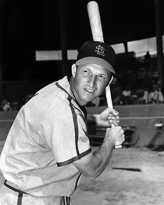 St Louis Cardinals STAN MUSIAL Glossy 8x10 Photo Baseball Print Batting Poster • $5.99