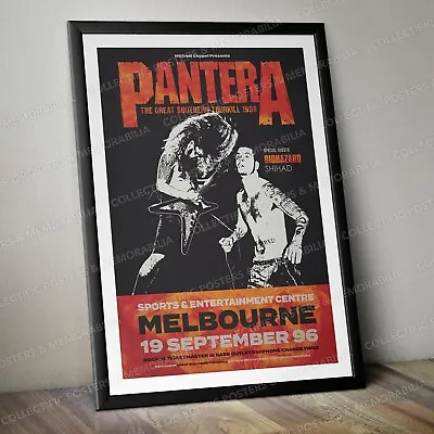 Rare PANTERA Melbourne Promo Poster Great Southern Tourkill Tour 1996 • $80