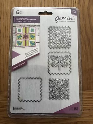 £4 • Buy NEW Gemini Create-a-Card - Patchwork Die Cut 6 Pc Set- 'Dragonfly Patchwork‘