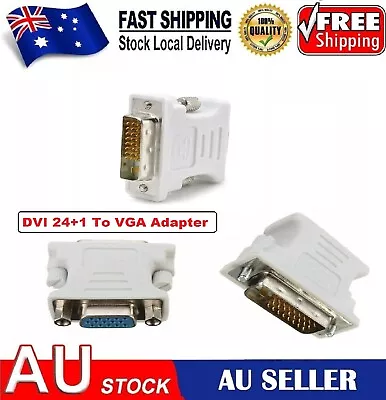 $7.99 • Buy 1pcs DVI D Male To VGA Female Socket Converter Adapter For LCD TV HDTV Projector