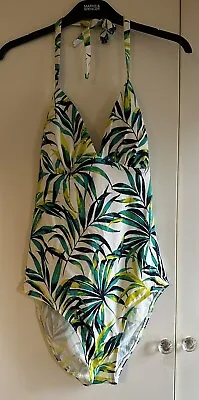 Marks And Spencer Floral Design Swimsuitpadded Bust Size 16 New Without Tags • £10