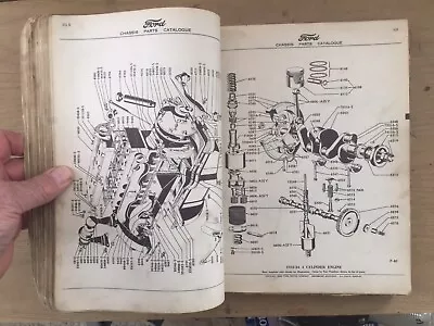 FORD DEALER GREEN BIBLE PARTS BOOK ORG FORD Org Copy Of Cover Included 1928 1948 • $59.95