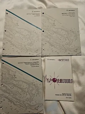 Motorola Astro Spectra Digital MOBILE Radio Instruction Manuals  Fm Uhf Vhf • $45.99