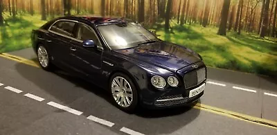 Rare Bentley Flying Spur W12 Peacock Blue Kyosho 1:18 Scale **read** • $269