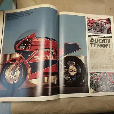 1985 April Cycle Vintage Motorcycle Magazine FZ KX250 Ducati Maxim Art Poster • $20