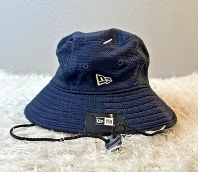 NWT New Era Unisex Adult Blank Bucket Hat Summer Solid Navy Blue OSFM Cap • $15.99