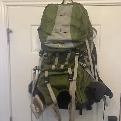 Gregory Shasta Internal Frame GREEN / Gray Backpack LARGE $278 MSRP NWT • $99.95