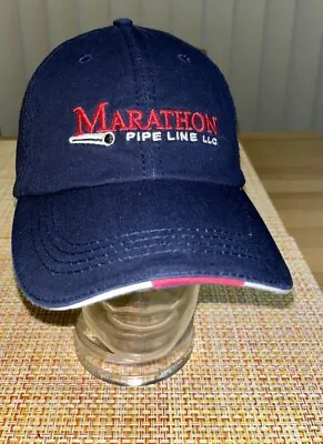 Marathon Pipe Line Navy BlueMens Adjustable Baseball Cap Hat • $10