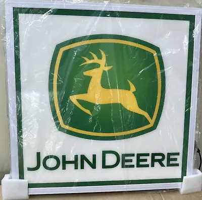 $230 • Buy New John Deere Tractors LED Light Up Sign 600mm Square Free Postage