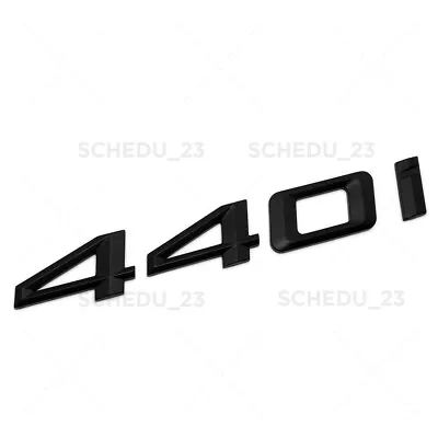 Matte Black BMW 440i Logo Emblem Badge Car Trunk Lid M Power Series Performance • $14.99