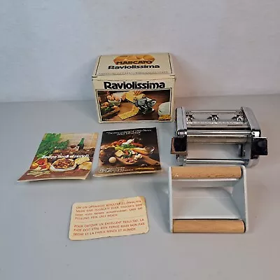 Vintage OMC Marcato Raviolissima Ravioli Pasta Maker Attachment Made In Italy • $35