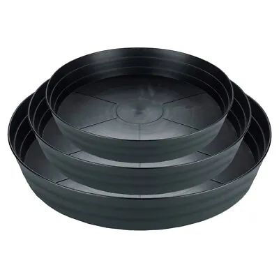 £8.50 • Buy Hydroponic Deep Round Plastic Plant Pot Saucer Dish Water Tray Base 12 16 18  