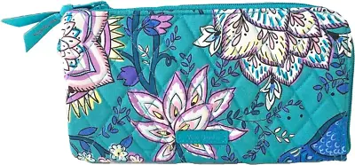 Vera Bradley RFID Tech Wristlet Clear Touch Screen Back - Peacock Garden • $28.99