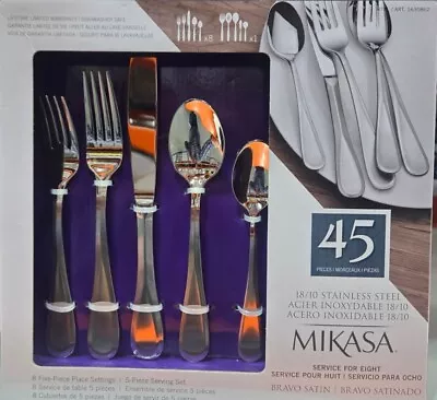 Mikasa 45-piece Bravo Satin Flatware Set Service For Eight  • $54.99